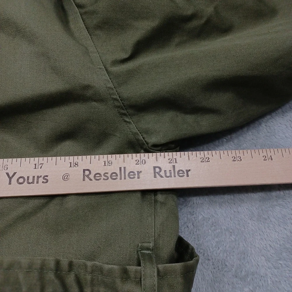 Vintage US Military Overcoat Mens Medium Green Wool Liner 1950s Belted OG 107
